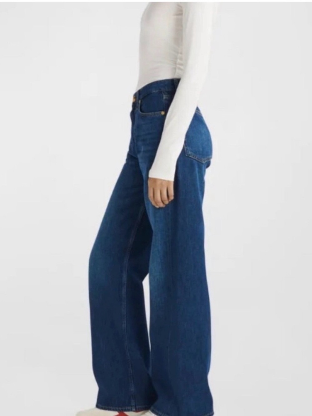 Rag & Bone Featherweight Logan Mid-Rise Wide Leg Jeans Women’s Size 27 Rubin - Picture 2 of 12